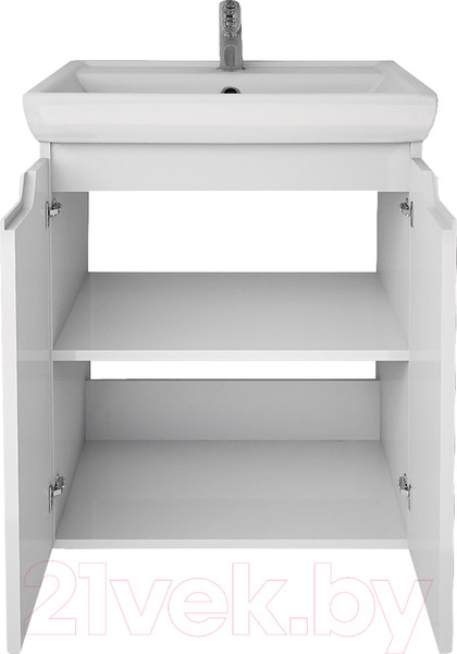 Изображение товара Тумба под умывальник Dreja Q Plus (D) / 99.1008 (белый глянец)