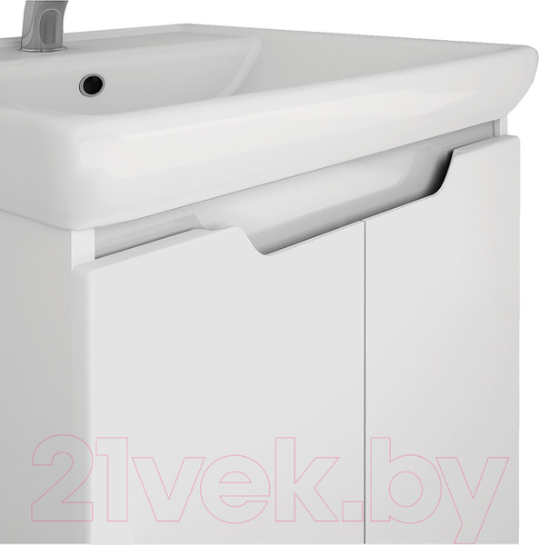 Изображение товара Тумба под умывальник Dreja Q Plus (D) / 99.1008 (белый глянец)