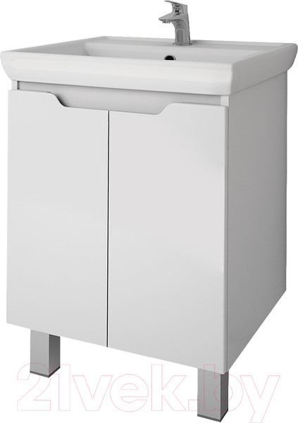 Изображение товара Тумба под умывальник Dreja Q Plus (D) / 99.1008 (белый глянец)