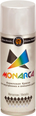 Изображение товара Краска Monarca Металлик (400мл, яркий хром)