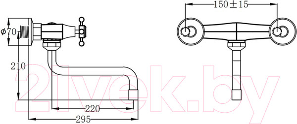 Изображение товара Смеситель РМС SL71-361