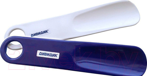 Изображение товара Ложка для обуви Дивидик 19см (белый/бирюзовый/синий)