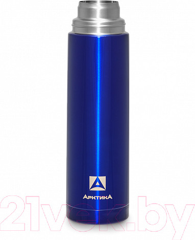 Изображение товара Термос для напитков Арктика 102-750 пластиковое напыление (синий)