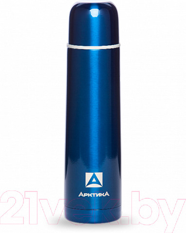Изображение товара Термос для напитков Арктика 102-750 пластиковое напыление (синий)
