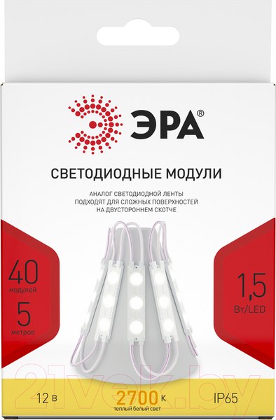 Изображение товара Светодиодный модуль ЭРА MZ2835-03-12V-2835-IP65-5 / Б0044172
