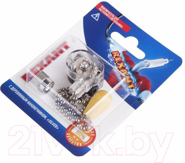 Изображение товара Выключатель Rexant 06-0244-A (серебристый)