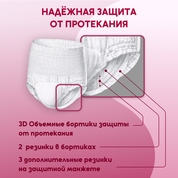 Изображение товара Трусы впитывающие для взрослых Dr.Skipp Light L3 (80шт)