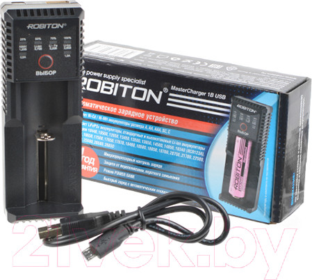 Изображение товара Зарядное устройство для аккумуляторов Robiton MasterCharger 1B USB / БЛ17022