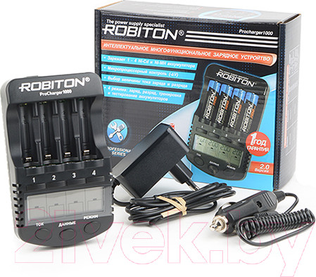 Изображение товара Зарядное устройство для аккумуляторов Robiton ProCharger1000 / БЛ11673