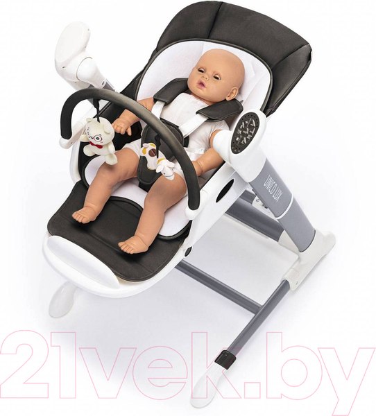 Изображение товара Стульчик для кормления Nuovita Unico Lux Bianco (черный/белый)
