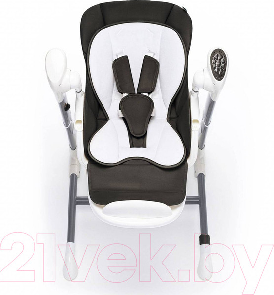 Изображение товара Стульчик для кормления Nuovita Unico Lux Bianco (черный/белый)