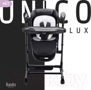 Изображение товара Стульчик для кормления Nuovita Unico Lux Nero (черный)
