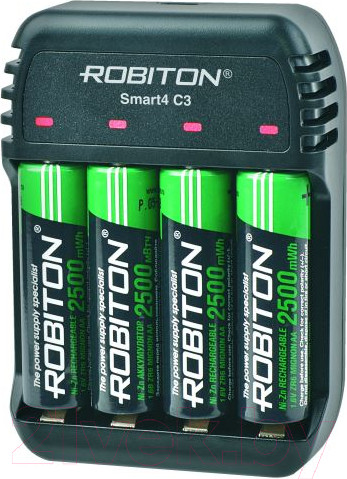 Изображение товара Зарядное устройство для аккумуляторов Robiton Smart4 C3