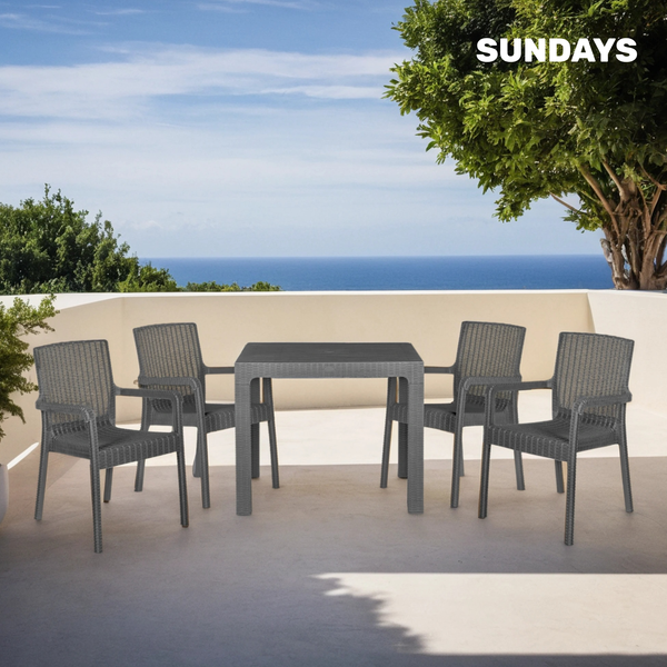 Изображение товара Комплект садовой мебели Sundays Loreto 043A+080 (Black)