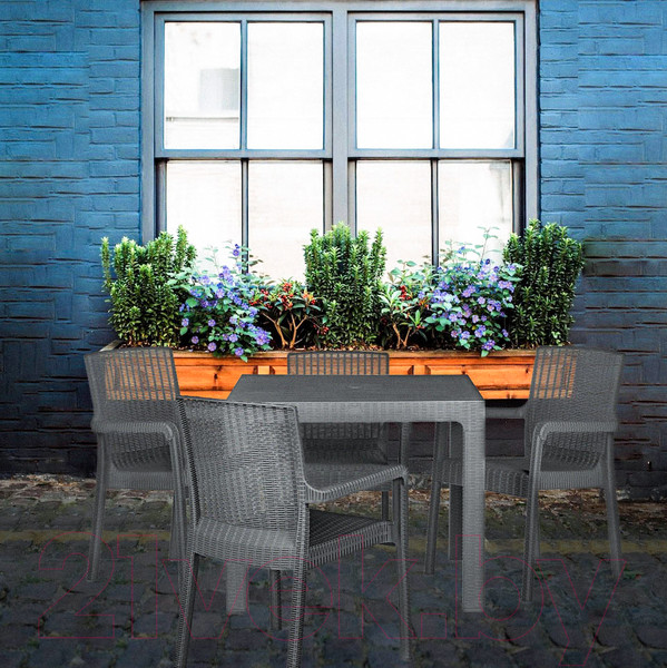 Изображение товара Комплект садовой мебели Sundays Loreto 043A+080 (Black)