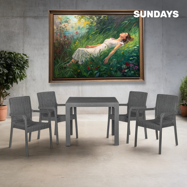 Изображение товара Комплект садовой мебели Sundays Loreto 043A+080 (Black)