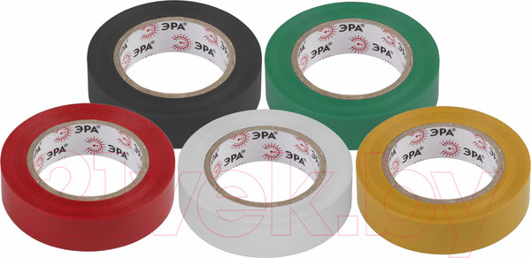 Изображение товара Набор изолент ЭРА C0038781 (5 цветов)