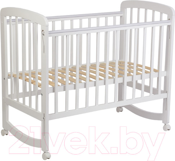 Изображение товара Детская кроватка Polini Kids Simple 304 / 0003109-04 (белый)