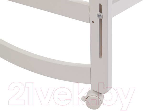 Изображение товара Детская кроватка Polini Kids Simple 304 / 0003109-04 (белый)