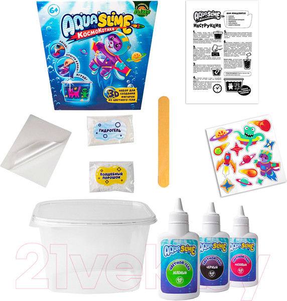 Изображение товара Набор для создания слайма Aqua Slime AQ001