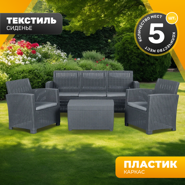 Изображение товара Комплект садовой мебели Sundays Tonga-CB 1806136CB (Black)