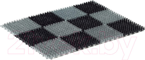 Изображение товара Коврик грязезащитный SunStep Травка 36x47 / 71-001 (черно-серый)