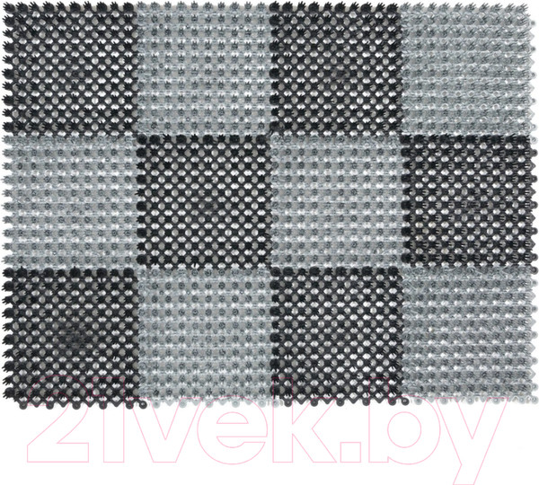 Изображение товара Коврик грязезащитный SunStep Травка 36x47 / 71-001 (черно-серый)