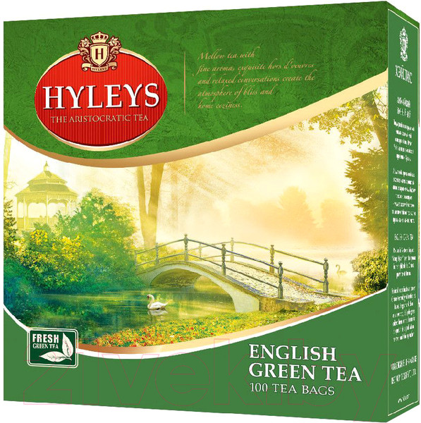 Изображение товара Чай пакетированный Hyleys Английский зеленый / 6134 (100пак)