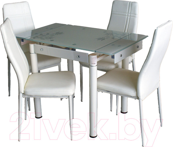 Изображение товара Обеденный стол Баобаб В08-76 (бежевый с цветами)