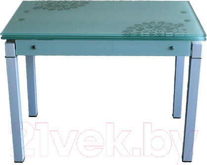 Изображение товара Обеденный стол Баобаб В07 (белый с цветами)