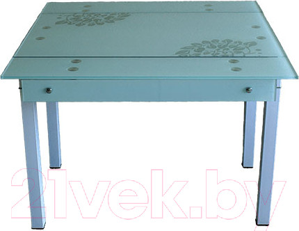 Изображение товара Обеденный стол Баобаб В07 (белый с цветами)