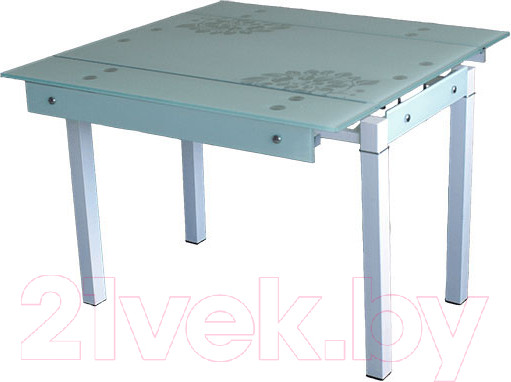 Изображение товара Обеденный стол Баобаб В07 (белый с цветами)