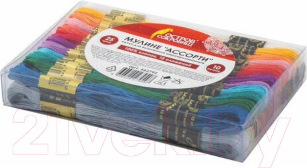 Изображение товара Набор ниток мулине Остров Сокровищ 662792 (25цв)