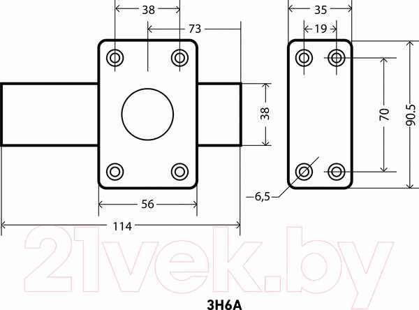 Изображение товара Замок накладной Аллюр ЗН6А