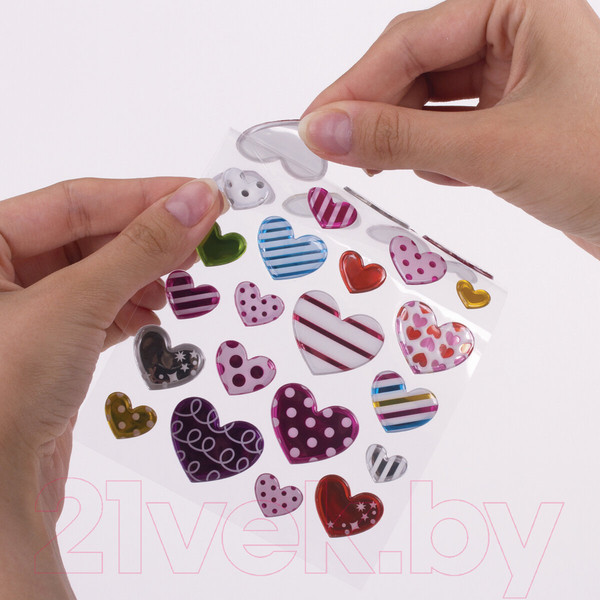 Изображение товара Набор наклеек Юнландия Сердца / 661832