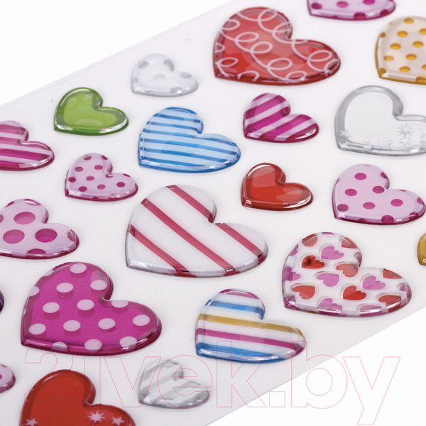 Изображение товара Набор наклеек Юнландия Сердца / 661832