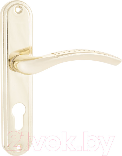 Изображение товара Ручка дверная Аллюр 132-1 GP 55мм (латунь)