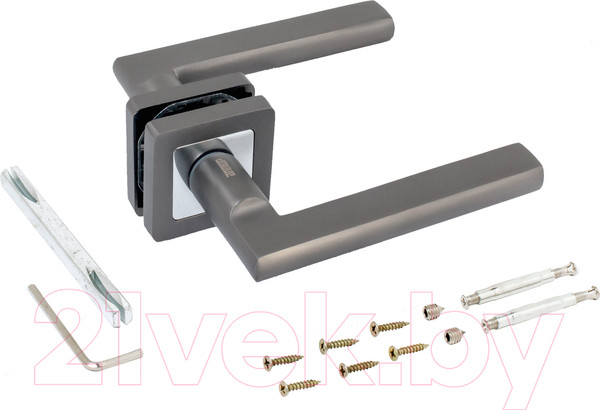 Изображение товара Ручка дверная Аллюр Арт Венсан 2640 МВN (графит)