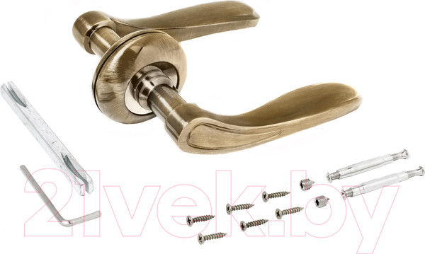 Изображение товара Ручка дверная Аллюр Арт Лайза 1800 АВ (старая бронза)