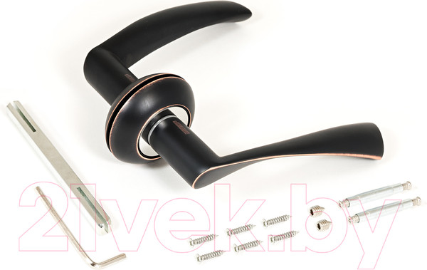 Изображение товара Ручка дверная Аллюр Арт Оскар 1350 ORB (темная медь)