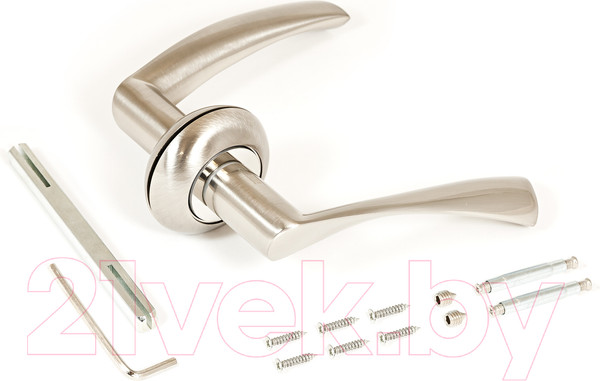 Изображение товара Ручка дверная Аллюр Арт Оскар 1380 SN (матовый никель)