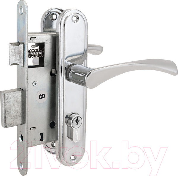 Изображение товара Замок врезной Аллюр ЗВ 4-103 CP (хром)