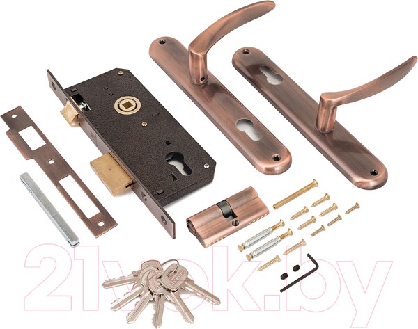 Изображение товара Замок врезной Аллюр Классика 0211 AC (старая медь)