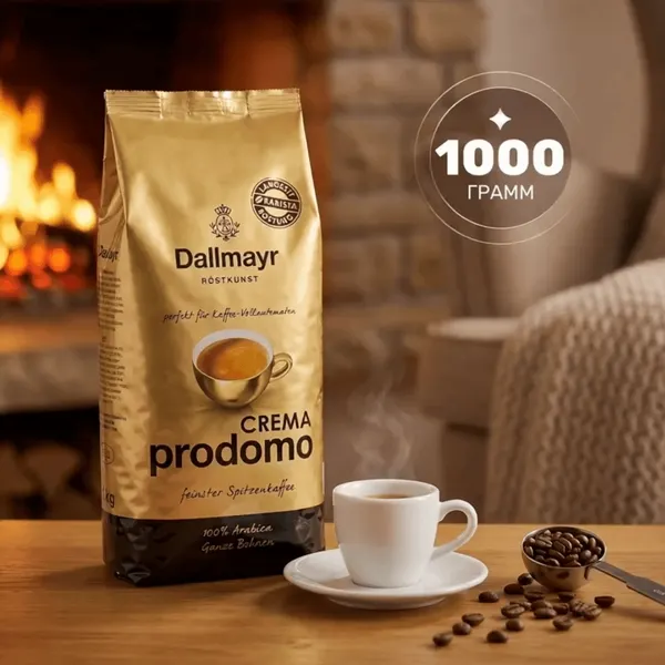 Изображение товара Кофе в зернах Dallmayr Crema Prodomo / 10642 (1кг)