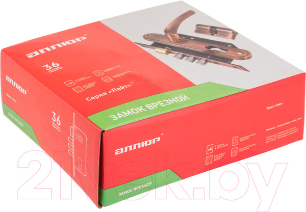 Изображение товара Замок врезной Аллюр Лайт 103/3-61А(1203) AC (старая медь)