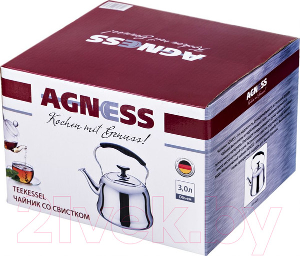 Чайник со свистком Agness 909-603 — фото 6