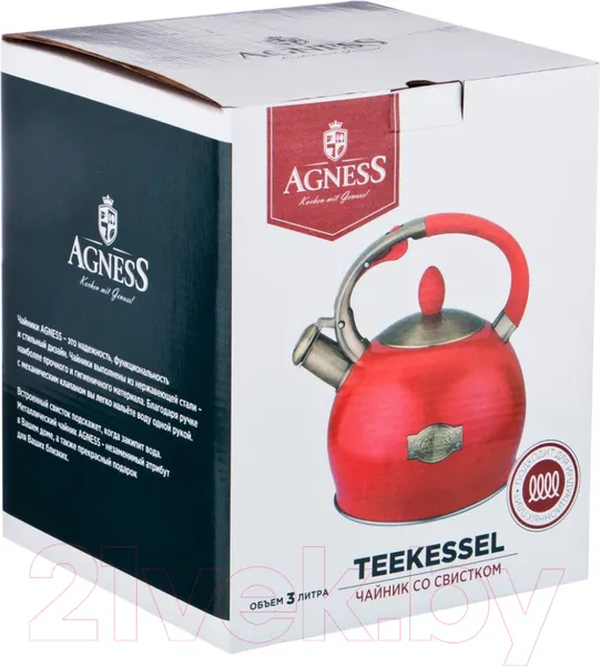 Изображение товара Чайник со свистком Agness 937-821