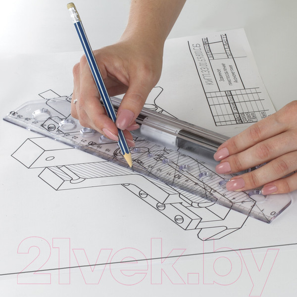 Изображение товара Рейсшина Brauberg 210647