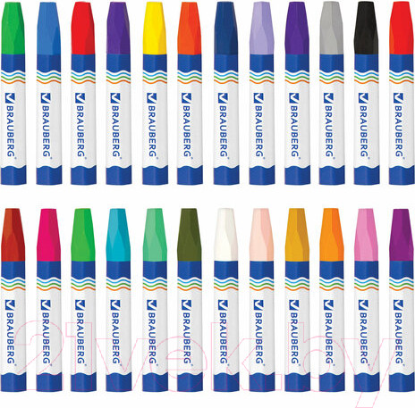 Изображение товара Восковые мелки Brauberg 222972 (24цв)