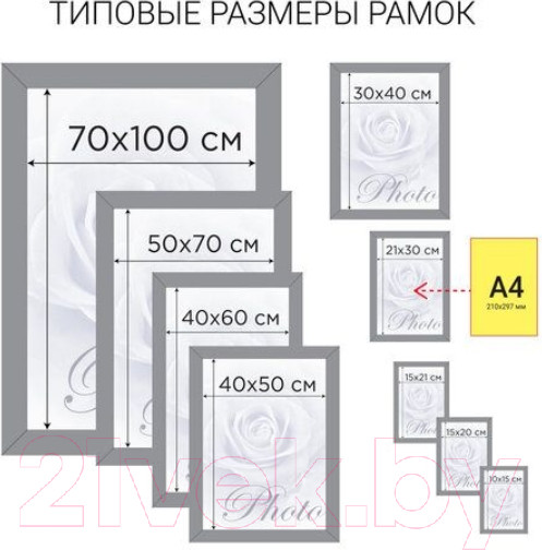 Изображение товара Рамка Staff Grand 30x40 / 391201 (миланский орех)